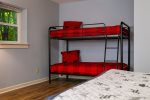 Queen Bed with Additional Bunk Bed